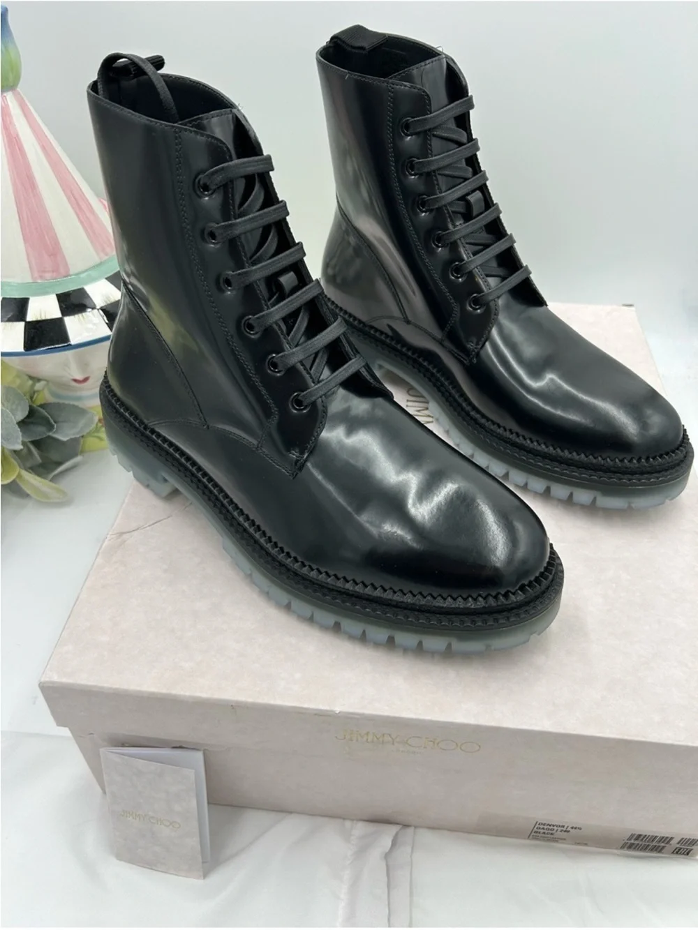 Jimmy Choo polished black